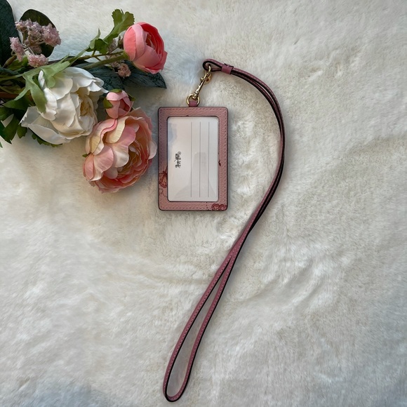 Coach Lanyard ID with Butterfly Print - Picture 3 of 5